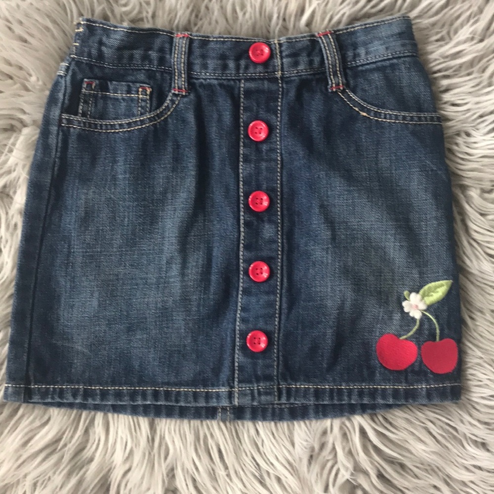 Gymboree size 7 jean skirt with shorts